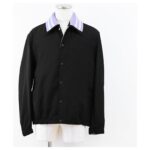 Gucci Coach Jacket Polyester Wool Jacket Black White Purple - Image 2