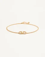 Valentino  VLOGO SIGNATURE CHAIN BELT WITH CRYSTALS