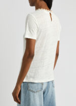 ZIMMERMANN Illuminate embellished linen T-shirt - Image 3