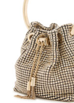 JIMMY CHOO Bon Bon micro crystal-embellished bucket bag - Image 3
