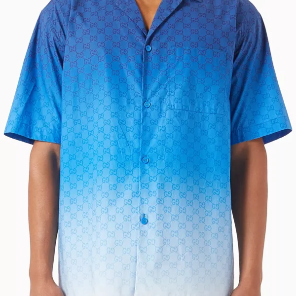 Gucci GG-print Bowling Shirt in Cotton Poplin