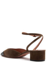 AQUAZZURA French Flirt 35 panelled suede pumps - Image 4