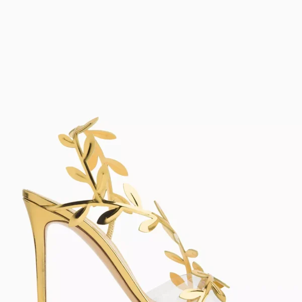 Gianvito Rossi Flavia 105 Sandals in Metallic Leather