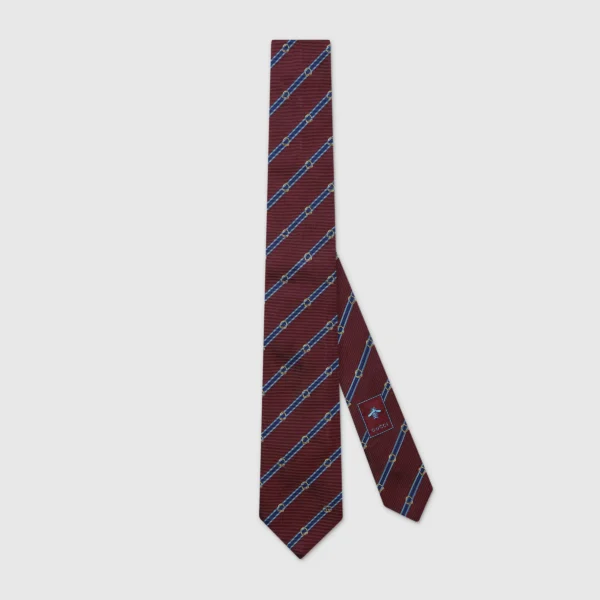 GUCCI  Silk jacquard tie
