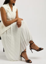 AQUAZZURA New Season Tequila 85 embellished suede sandals - Image 5