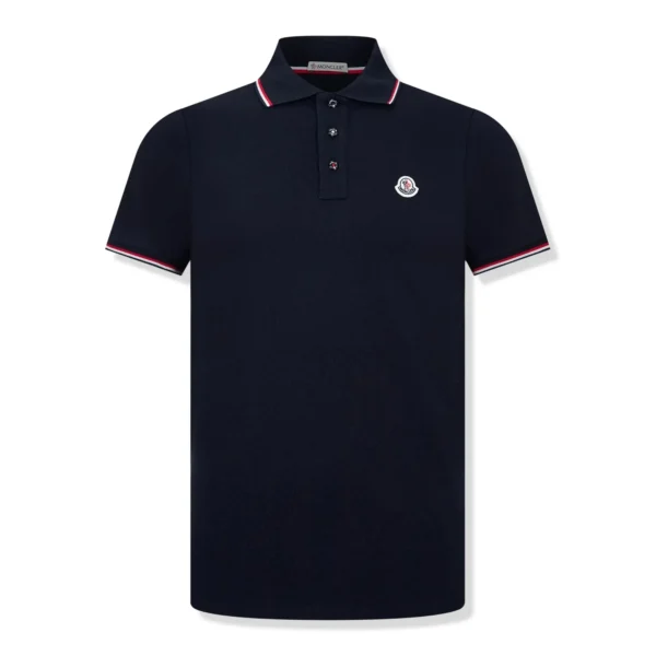 Moncler Maglia Indigo Blue Polo Shirt