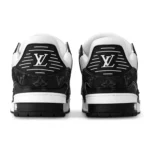 Louis Vuitton LV Monogram Black Denim Sneaker - Image 3