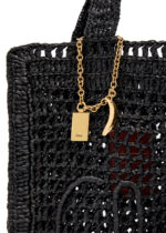 CHLOE Summer Banana logo raffia tote - Image 3