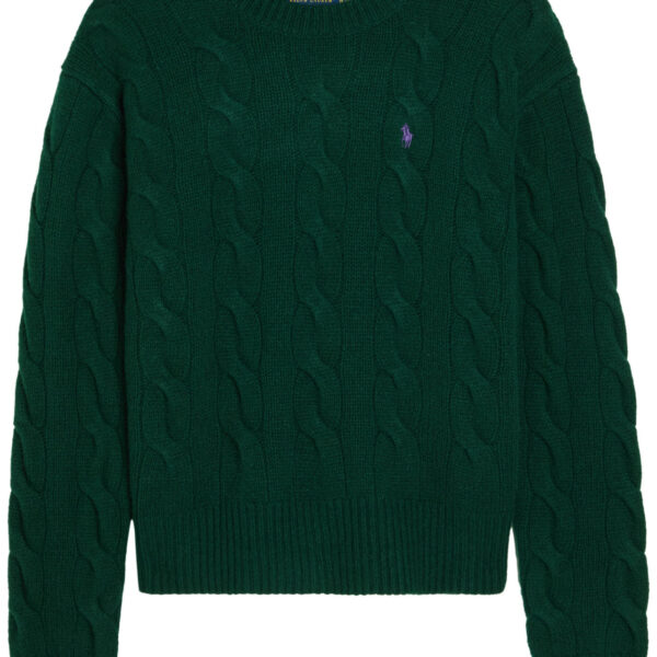 POLO RALPH LAUREN Cable-knit wool and cashmere-blend jumper